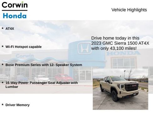 Used 2023 GMC Sierra 1500 AT4X AWD/4WD image 7