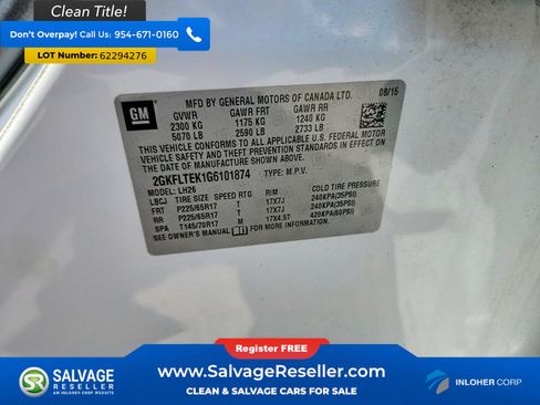 Used 2016 GMC Terrain SLE w/ Driver Alert Package I AWD/4WD image 17
