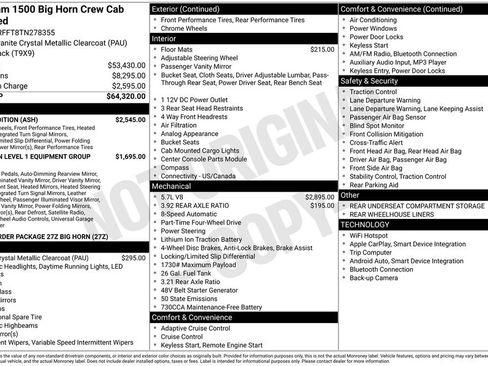 New 2026 RAM 1500 Big Horn w/ Night Edition AWD/4WD image 25