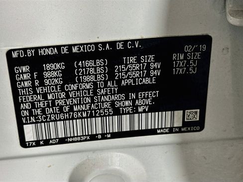 Used 2019 Honda HR-V EX-L image 12
