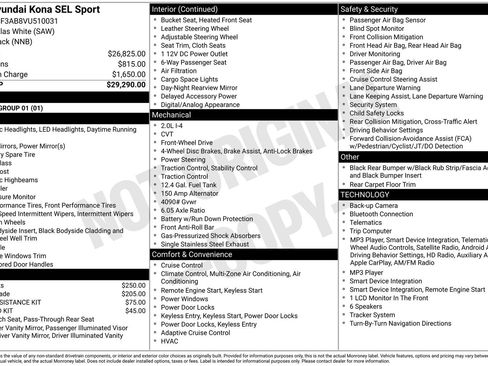 New 2027 Hyundai Kona SEL Sport FWD image 15