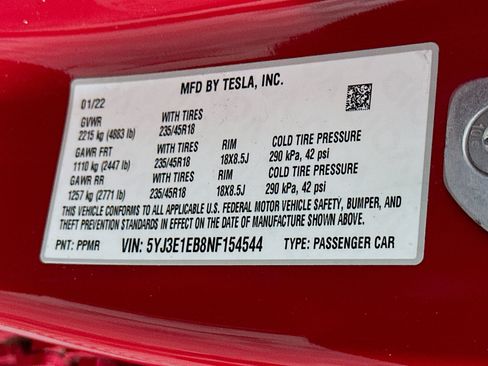 Used 2022 Tesla Model 3 Long Range AWD/4WD image 12