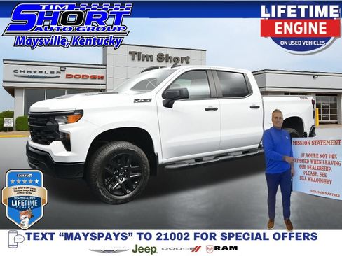 Used 2024 Chevrolet Silverado 1500 Custom Trail Boss w/ Turbomax Blackout Package AWD/4WD image 1