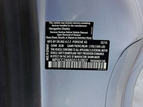 Used 2016 Porsche Boxster Spyder image 69