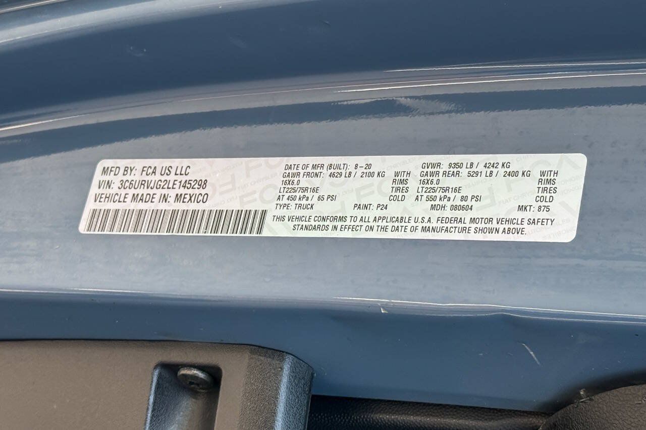 Used 2020 RAM ProMaster 3500 FWD image 20