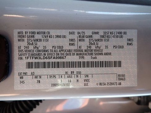 Used 2025 Ford F150 XLT w/ Equipment Group 303A High AWD/4WD image 23