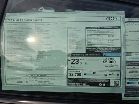 New 2026 Audi A6 Prestige image 19