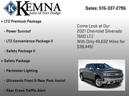 Used 2021 Chevrolet Silverado 1500 LTZ w/ LTZ Premium Package image 25