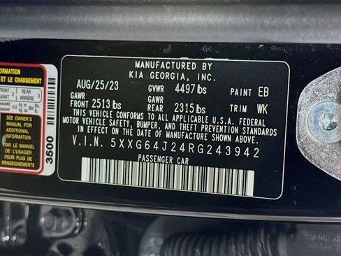 Certified 2024 Kia K5 GT-Line AWD/4WD image 36