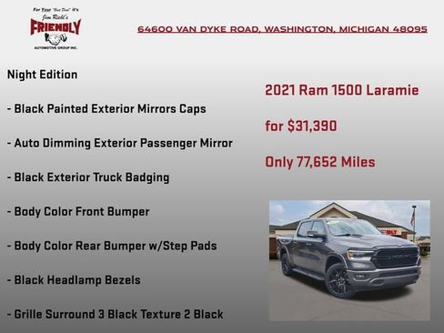 Used 2021 RAM 1500 Laramie AWD/4WD image 15