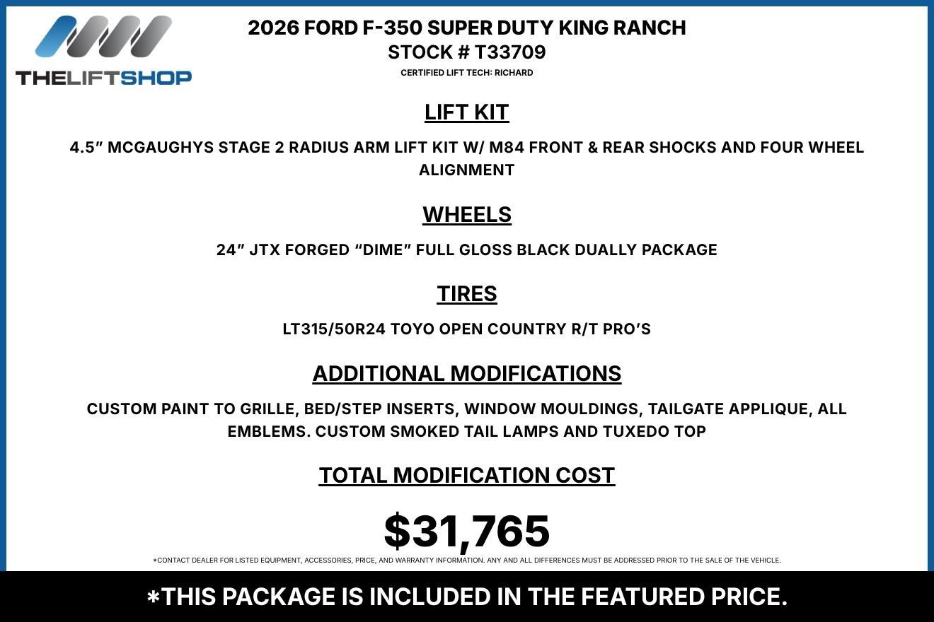Used 2026 Ford F350 King Ranch w/ Chrome Package AWD/4WD image 2
