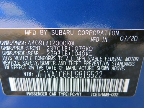 Used 2020 Subaru WRX Premium w/ Popular Package #1 AWD/4WD image 36