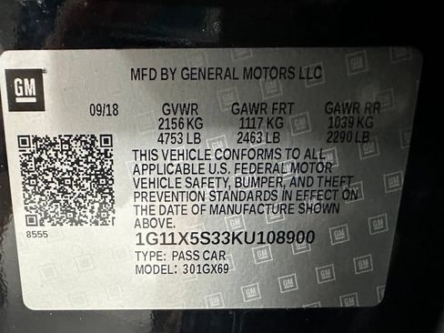 Used 2019 Chevrolet Impala LS FWD image 11