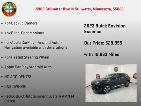 Used 2023 Buick Envision Essence AWD/4WD image 5