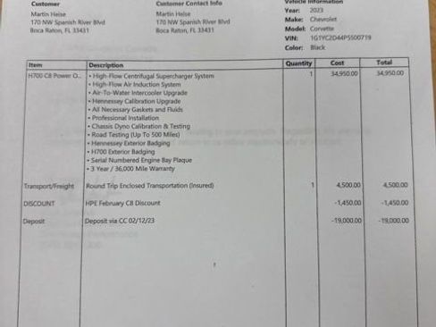 Used 2023 Chevrolet Corvette Stingray Premium Cpe w/ Z51 Performance Package image 6