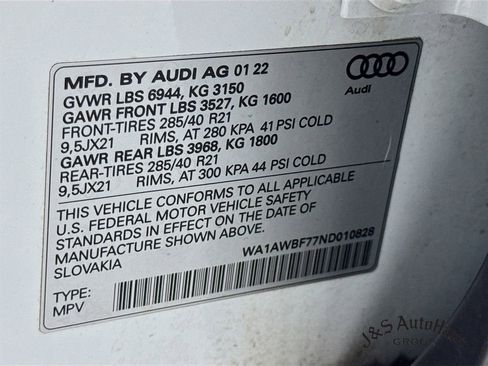 Used 2022 Audi SQ7 Premium Plus image 42