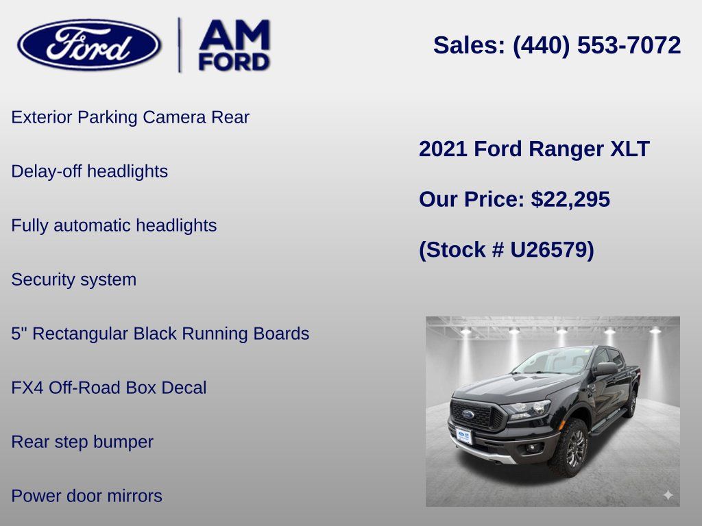 Used 2021 Ford Ranger XLT w/ Equipment Group 301A Mid AWD/4WD image 31