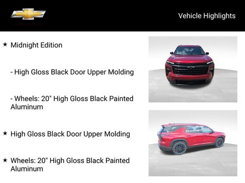 Used 2024 Chevrolet Traverse LT w/ Midnight/Sport Edition AWD/4WD image 18