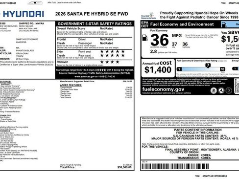 Used 2026 Hyundai Santa Fe SE FWD image 2