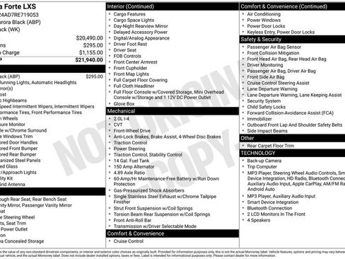 Used 2024 Kia Forte LXS FWD image 1