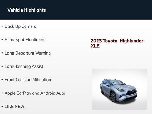 Used 2023 Toyota Highlander XLE FWD image 5