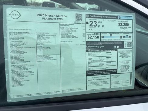 New 2026 Nissan Murano Platinum AWD/4WD image 13