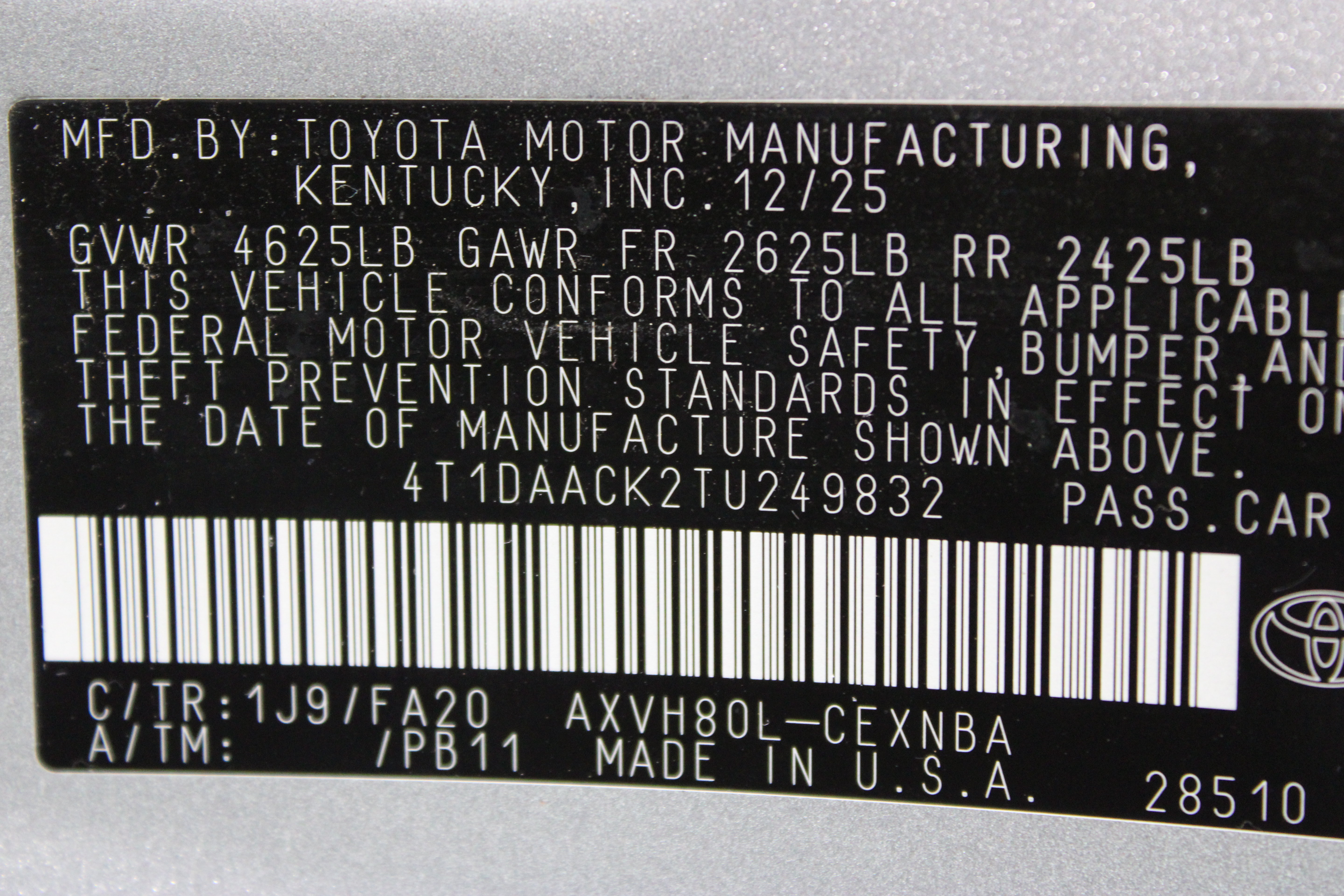 Certified 2026 Toyota Camry LE FWD image 38