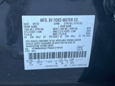 Used 2022 Ford Explorer ST w/ Equipment Group 401A AWD/4WD image 25