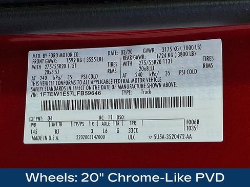 Used 2020 Ford F150 King Ranch w/ Equipment Group 601A Luxury image 30