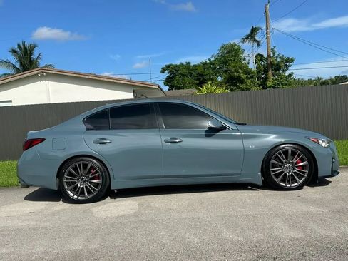 Used 2021 INFINITI Q50 Red Sport 400 w/ Carbon Fiber Package RWD image 3