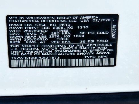 Used 2023 Volkswagen Atlas SE w/ Black Wheel Package FWD image 27
