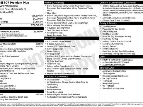 Certified 2022 Audi SQ7 Premium Plus w/ SQ7 Executive Package image 26