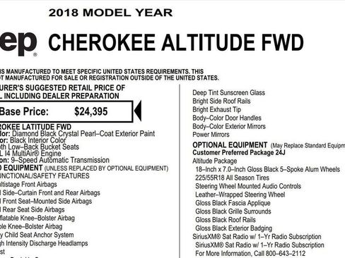 Used 2018 Jeep Cherokee Latitude w/ Altitude Package image 17