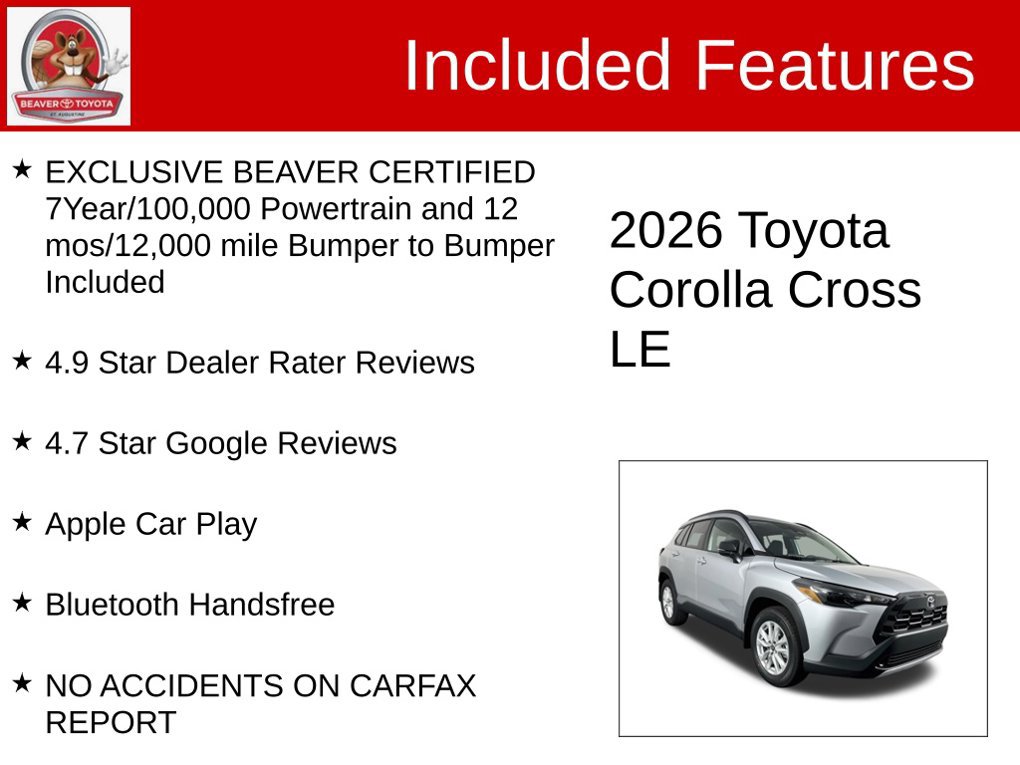 Used 2026 Toyota Corolla Cross LE FWD image 4