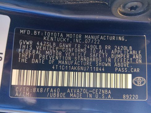 Used 2022 Toyota Camry LE FWD image 33