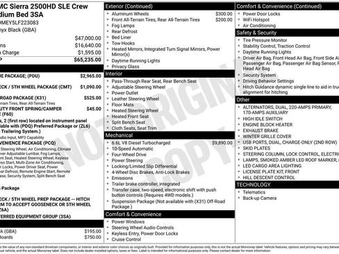 Used 2020 GMC Sierra 2500 SLE w/ SLE Value Package; AWD/4WD image 43