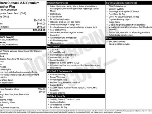 Used 2010 Subaru Outback 2.5i Premium image 2