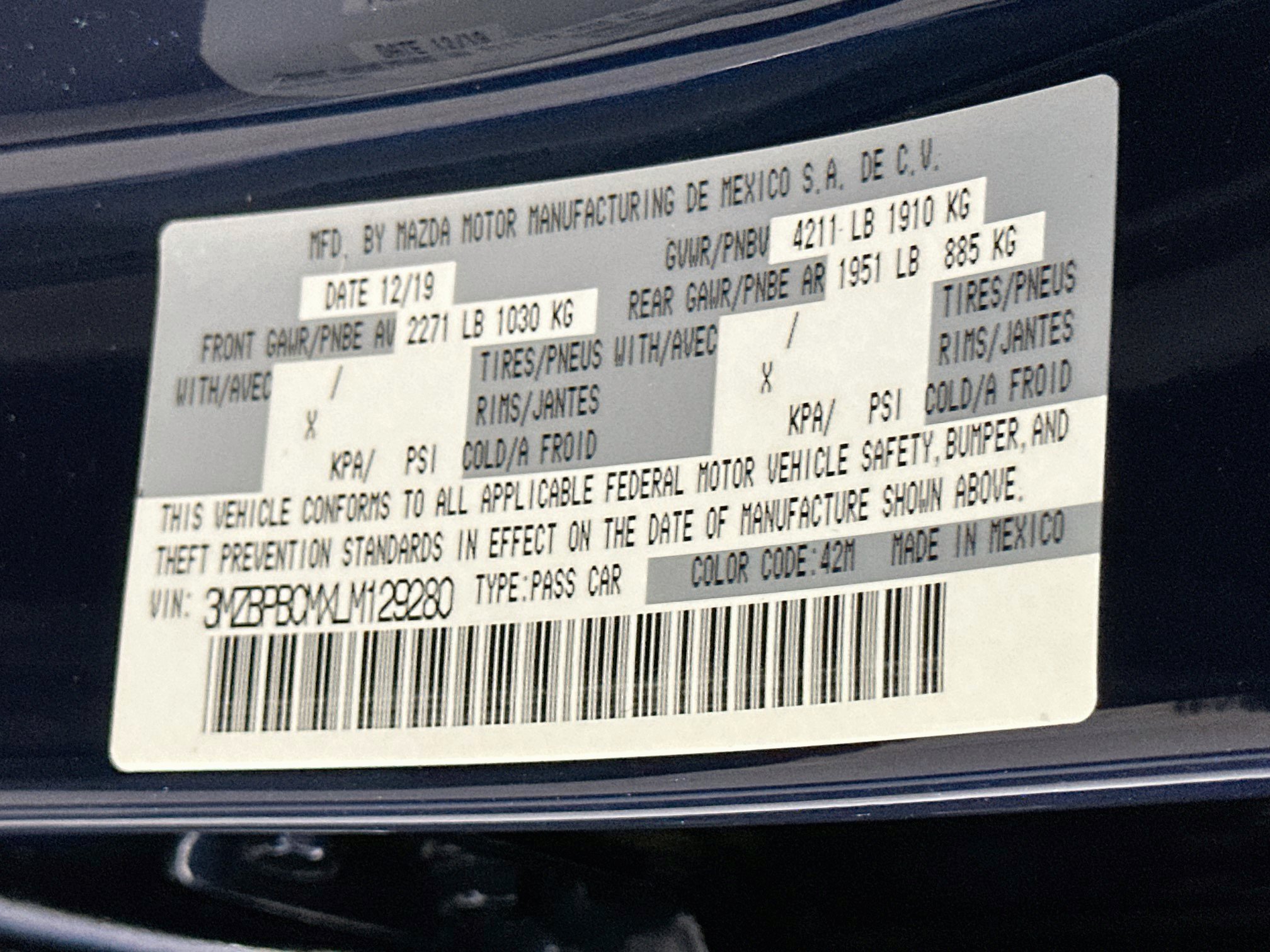 Used 2020 MAZDA MAZDA3 AWD Sedan w/ Select Package image 12