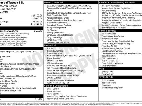 Certified 2022 Hyundai Tucson SEL w/ Convenience Package FWD image 7