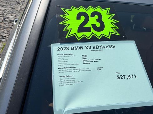 Used 2023 BMW X3 sDrive30i w/ Convenience Package RWD image 21
