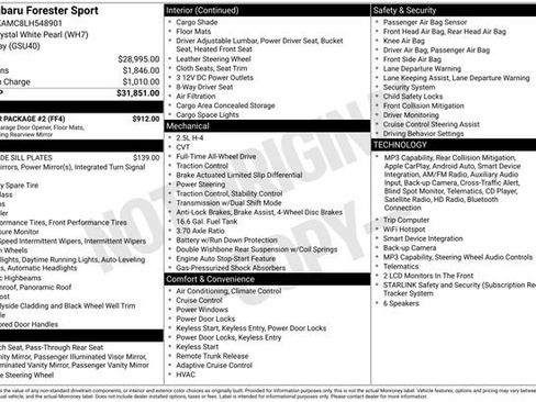 Used 2020 Subaru Forester Sport w/ Popular Package #2 AWD/4WD image 15