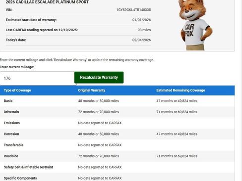 Used 2026 Cadillac Escalade Platinum Sport w/ LPO, Floor Liner Package image 64