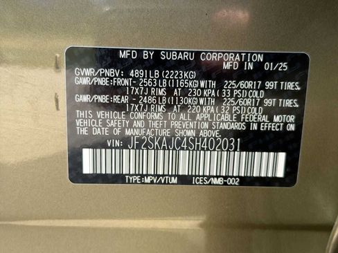 Certified 2025 Subaru Forester Wilderness w/ Wilderness Package AWD/4WD image 33
