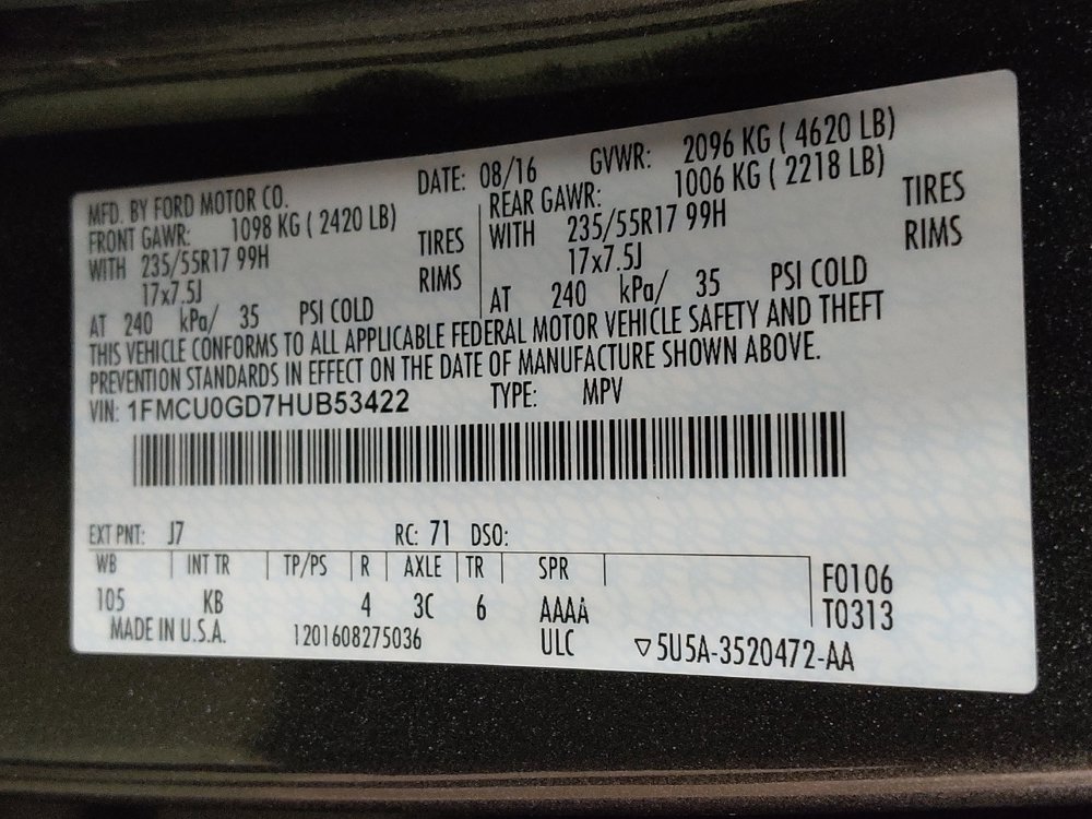 Used 2017 Ford Escape SE FWD image 33