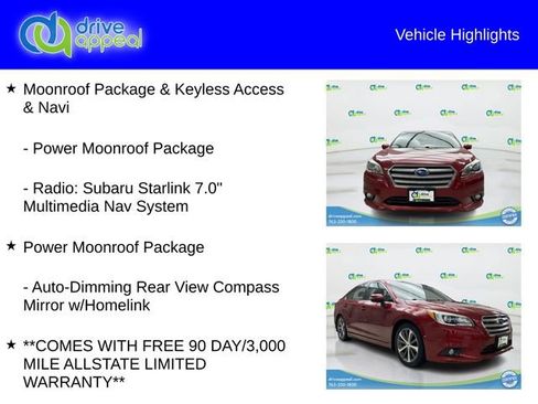 Used 2016 Subaru Legacy 2.5i Limited AWD/4WD image 6