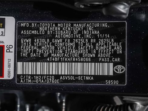 Used 2015 Toyota Camry LE FWD image 28