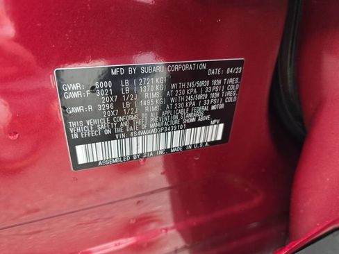 Used 2023 Subaru Ascent Touring image 52