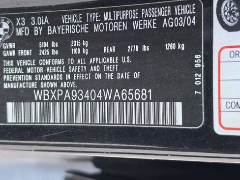 Used 2004 BMW X3 3.0i AWD/4WD image 11