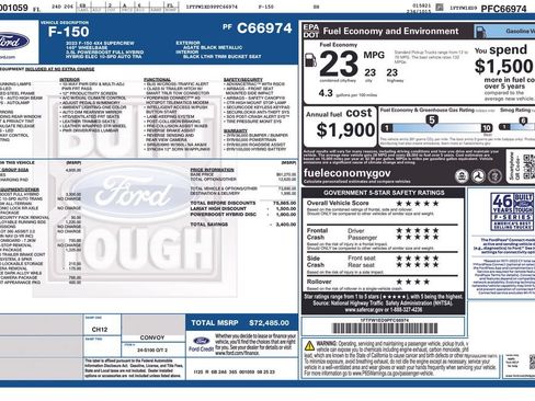 Used 2023 Ford F150 Lariat w/ Equipment Group 502A High AWD/4WD image 8