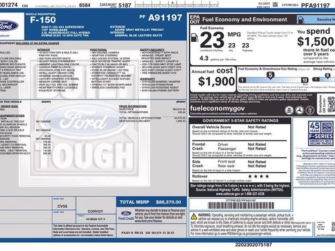 Used 2023 Ford F150 Limited AWD/4WD image 38
